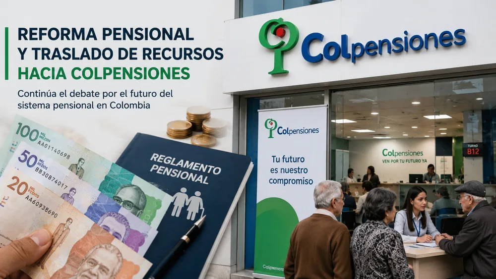 Crece la polémica por traslado de recursos hacia Colpensiones en Colombia